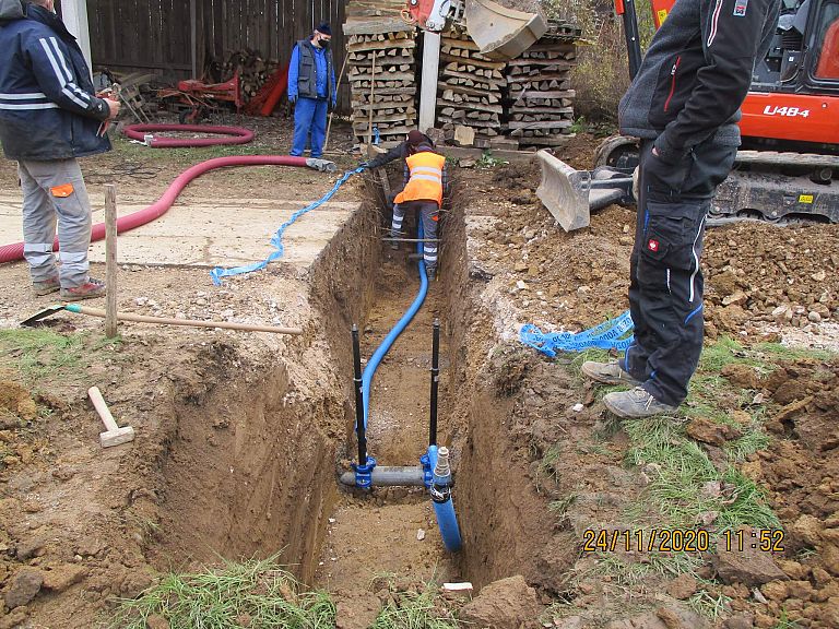 Gradnja vodovodnega priključka