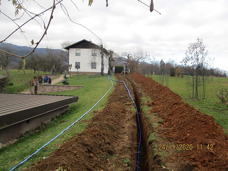 Trasa priključne cevi