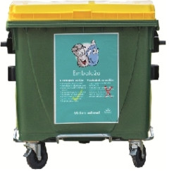 zbiralnica zabojnik rumen