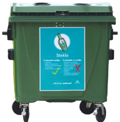 zbiralnica zabojnik zelen