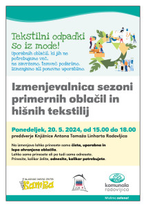 Izmenjevalnica oblačil, maj 2024