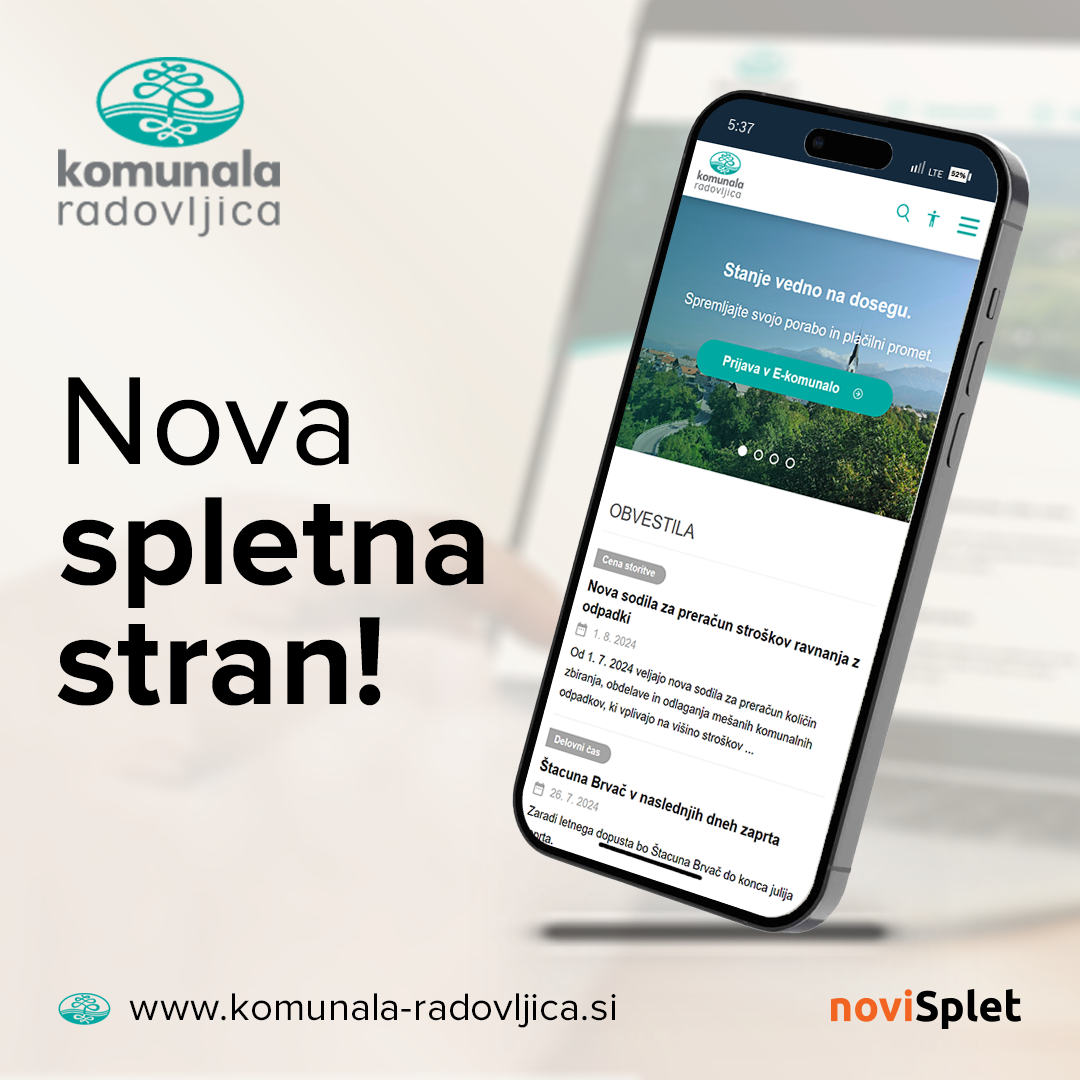 Nova spletna stran je prilagojena tudi uporabi na mobilnih telefonih in drugih napravah.